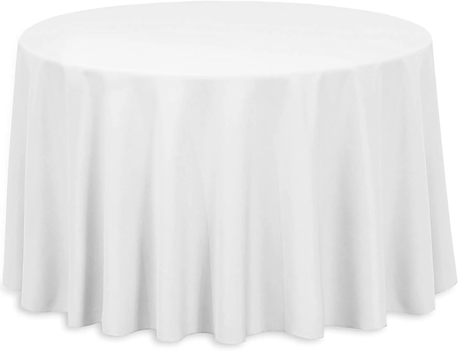 Round 108in Table Linen (White)