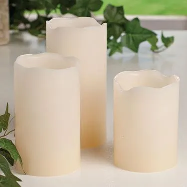 DECOR - 3pc LED Warm Candle Set