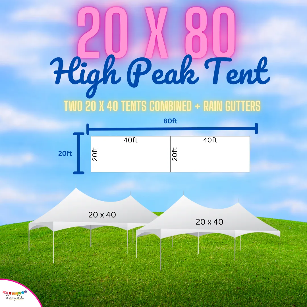 20x80 High Peak Frame Tent 
