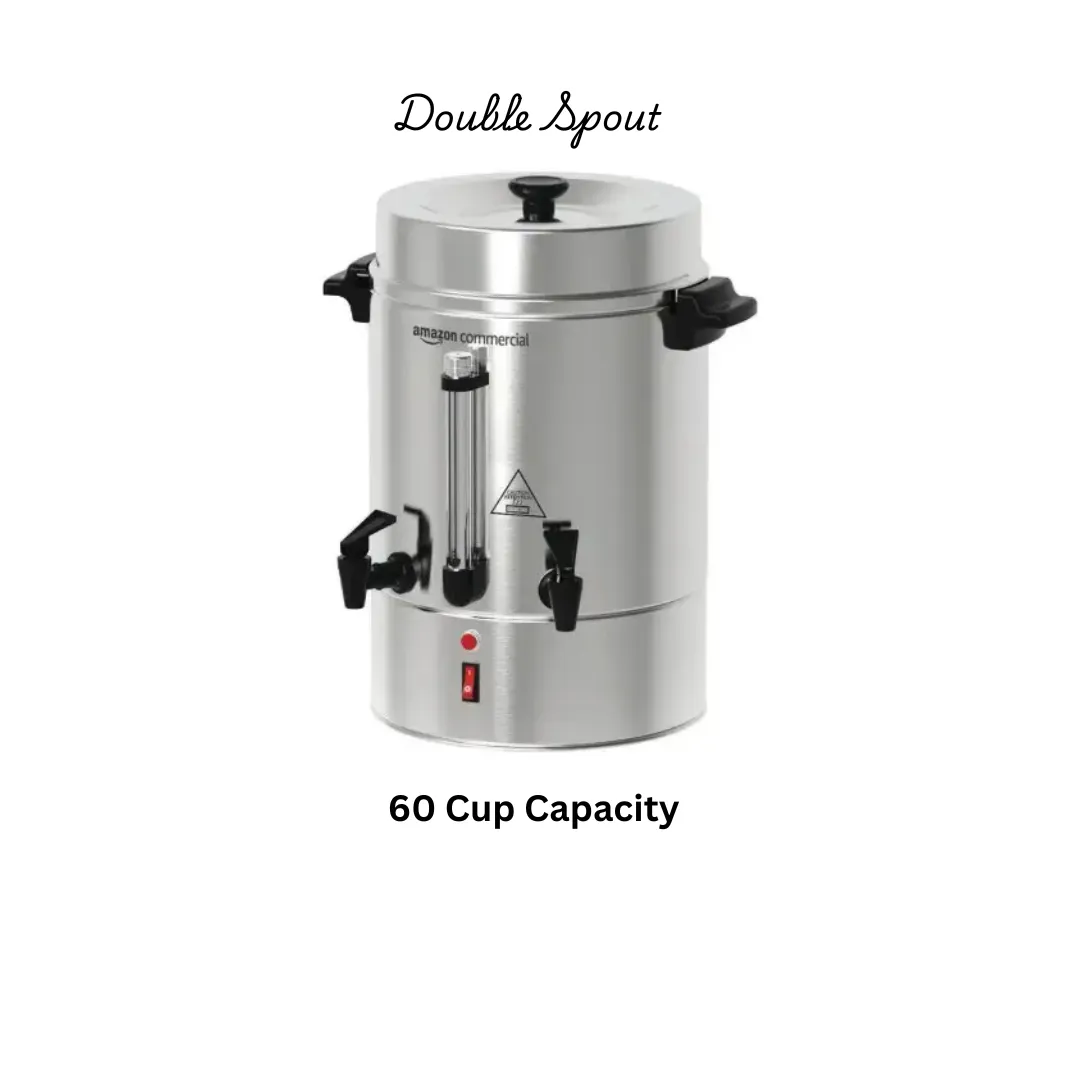 Hot Water Urn - DOUBLE SPOUT (60 Cup Capacity)