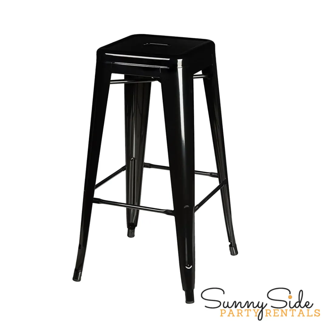 Bar Stool - Metal (Black)