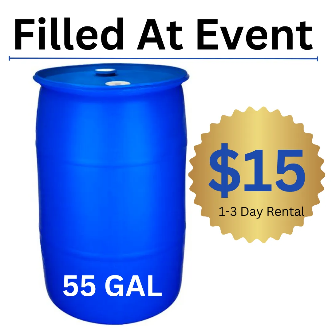 55 Gal Water Barrel Weight (Filled At Event) 