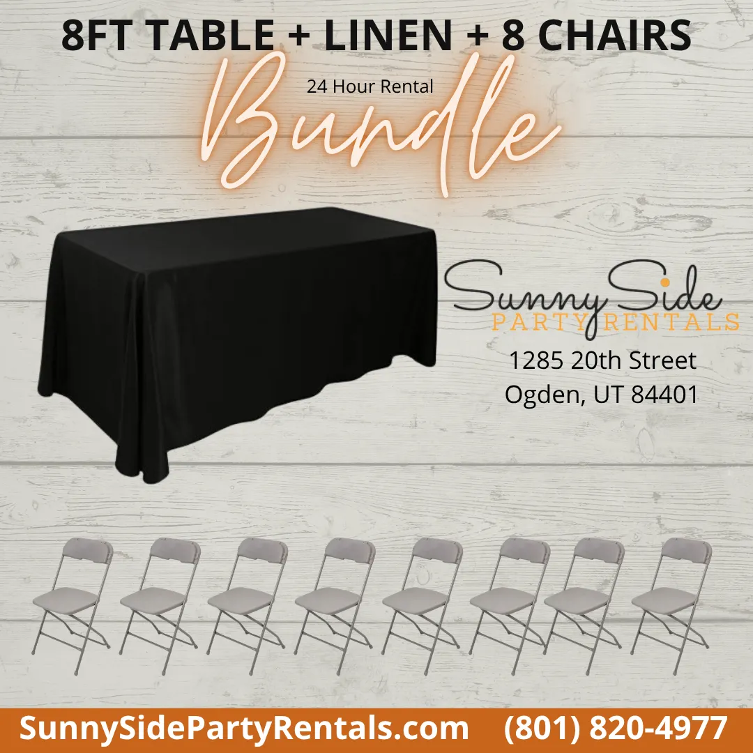 8ft Table Bundle 