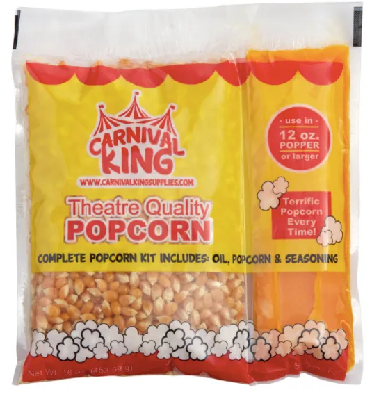 Popcorn Portion Kit (Serves 10-12 Adults)