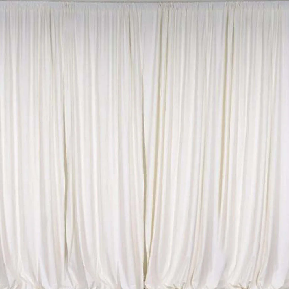 Pipe & Drape: Ivory Drape Panel (52in x 95in) 