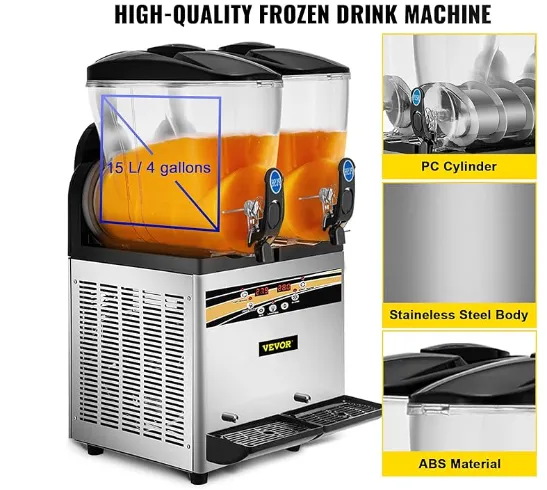 Slush Machine (Double Bowl) 4 Gallon Bowls x 2