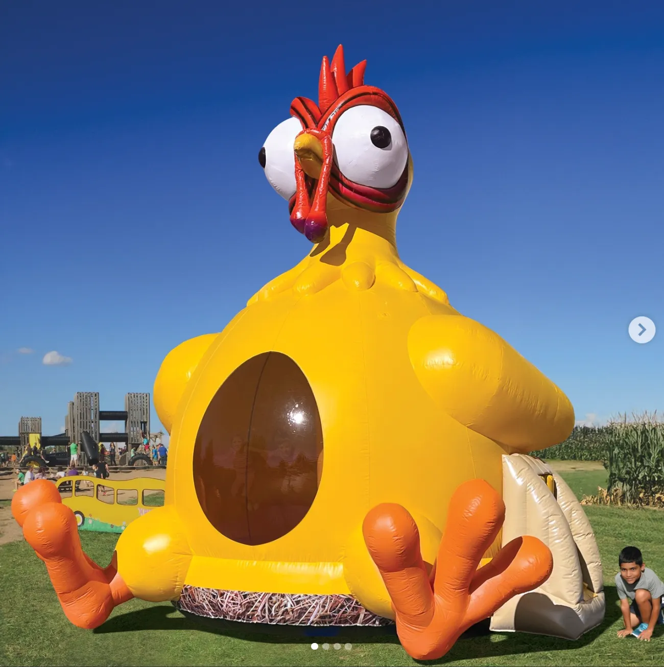 Giant Chicken Bounce House