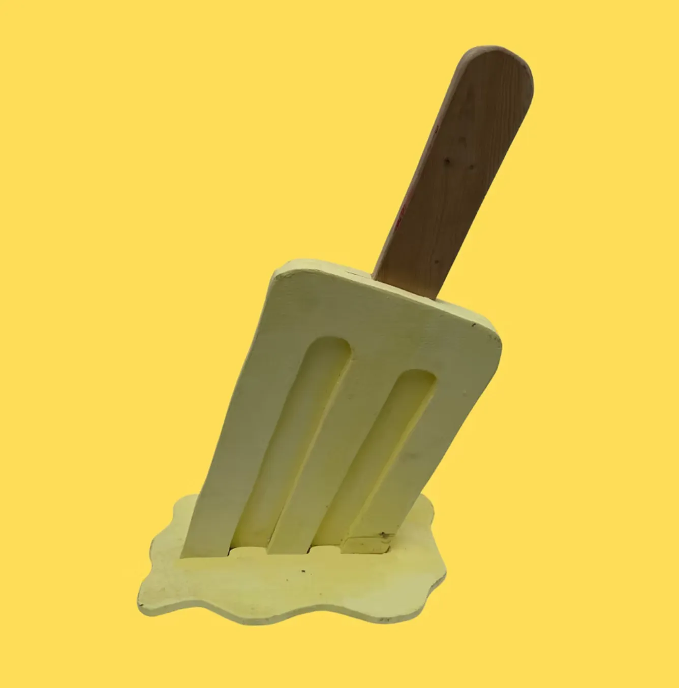 Giant Yellow Popsicle Prop