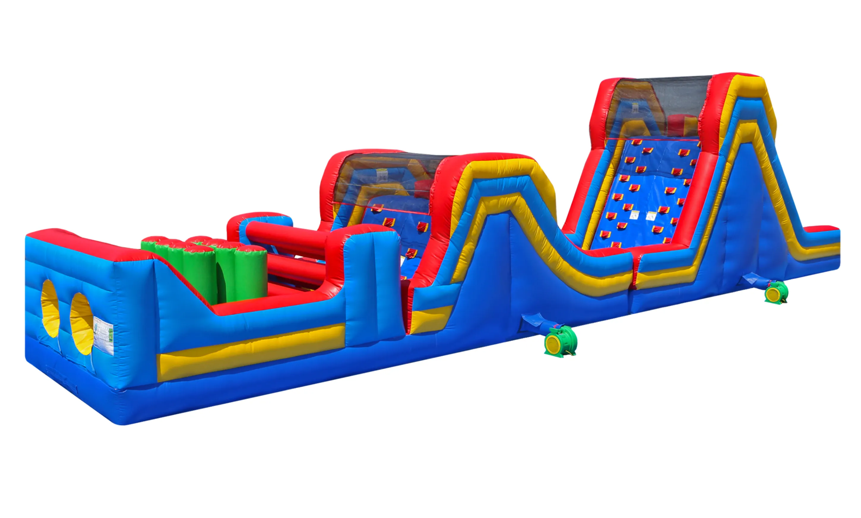 62 FT Double Slide Obstacle Course