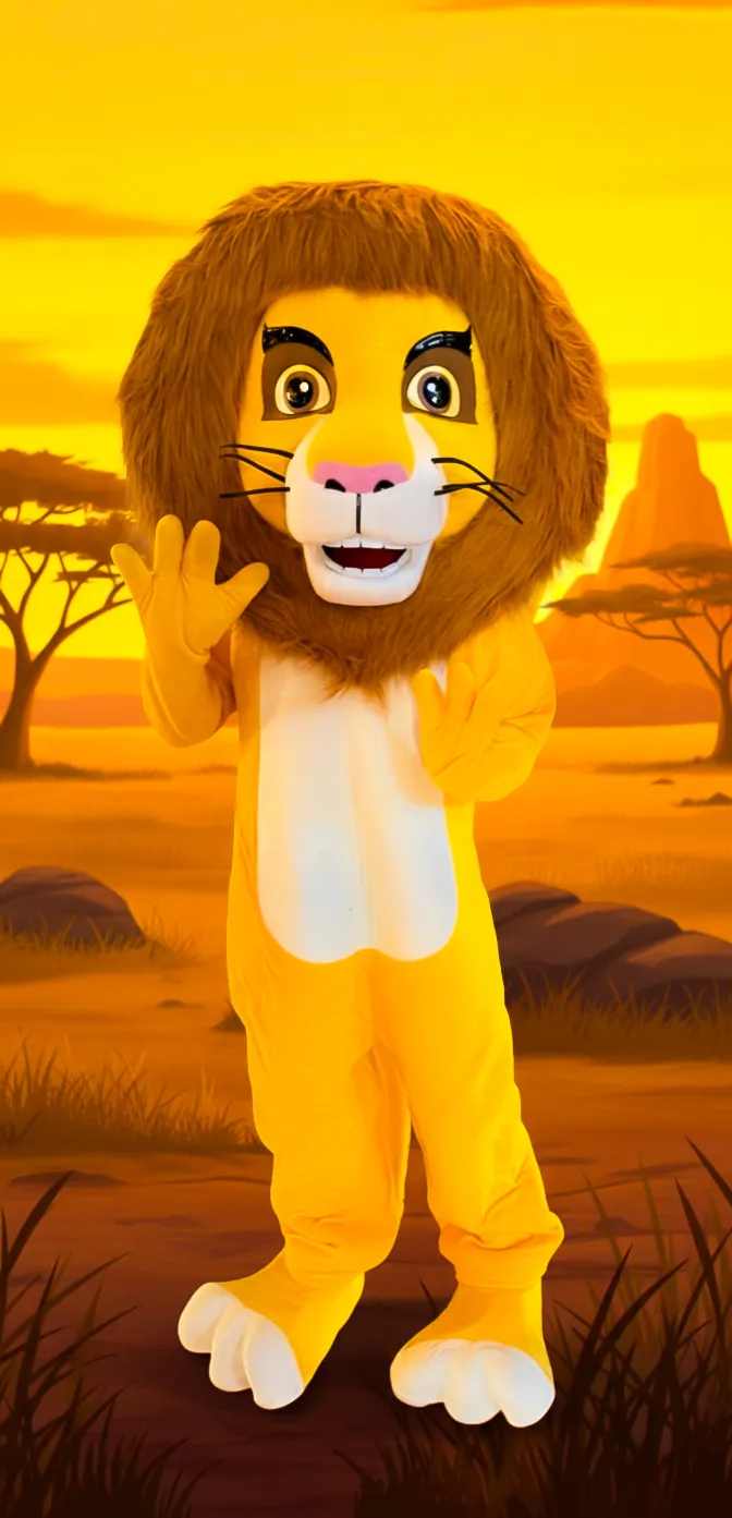Lion Prince Mascot Costume Rental