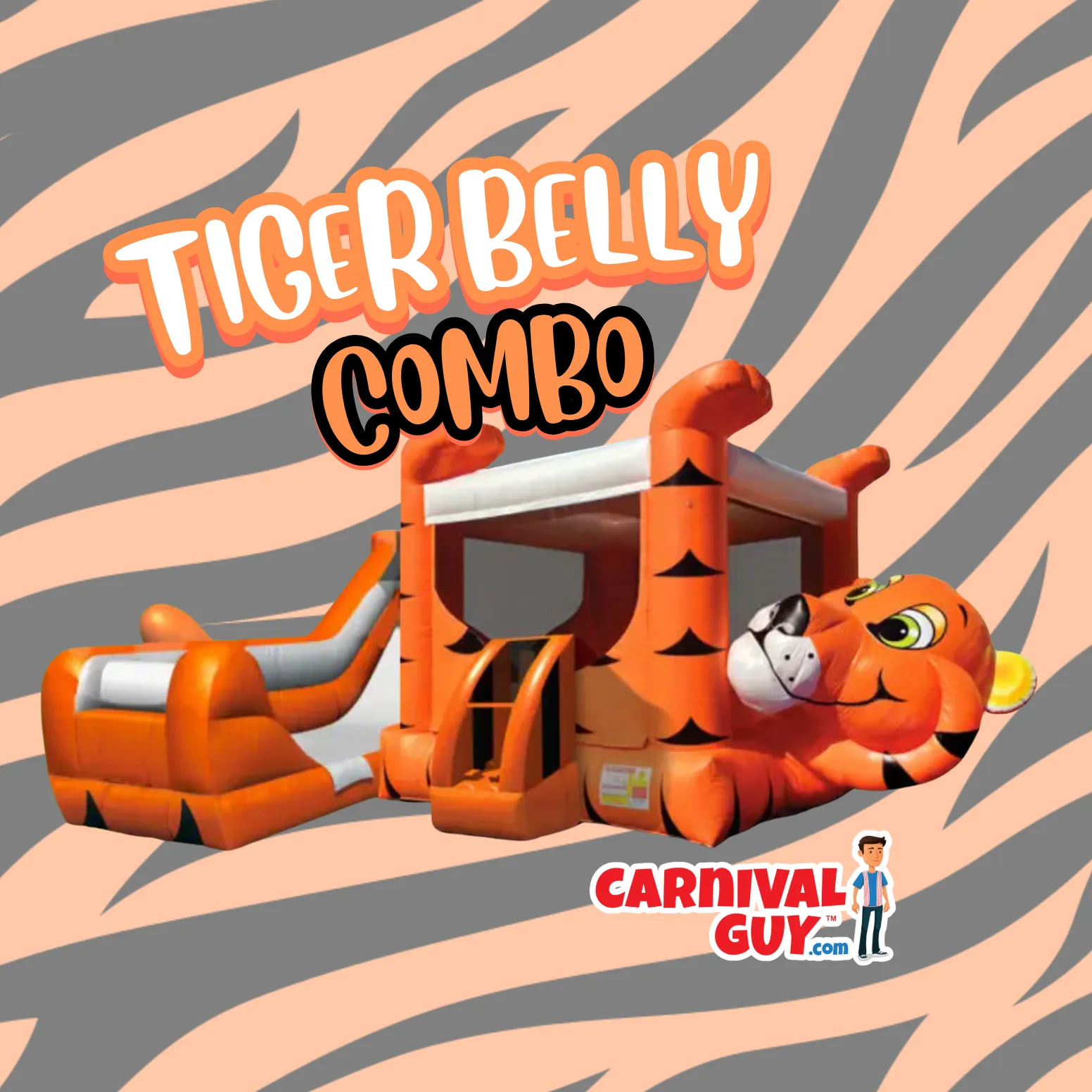 Tiger Belly Bounce House Combo