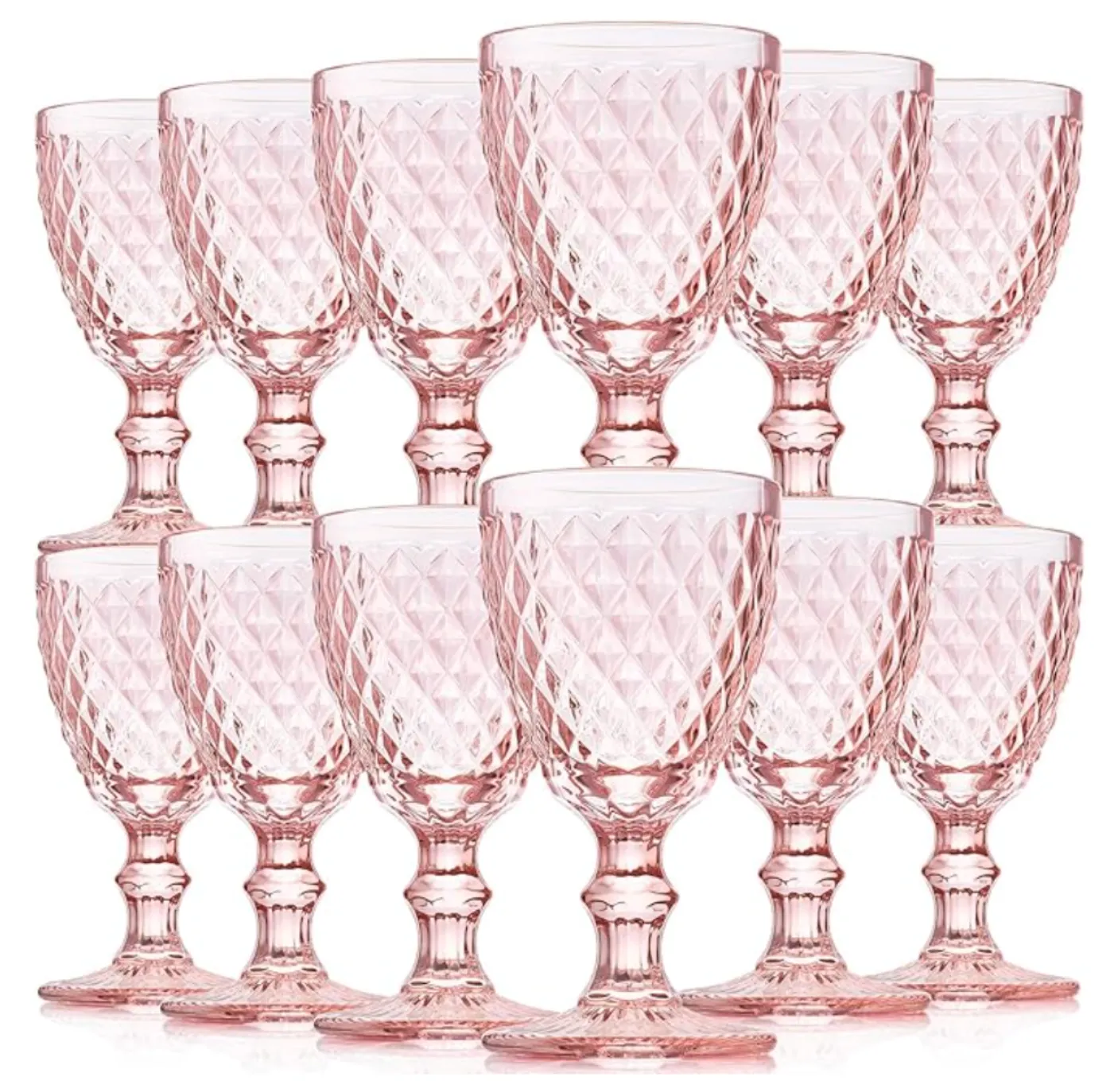 Pink Water Goblet