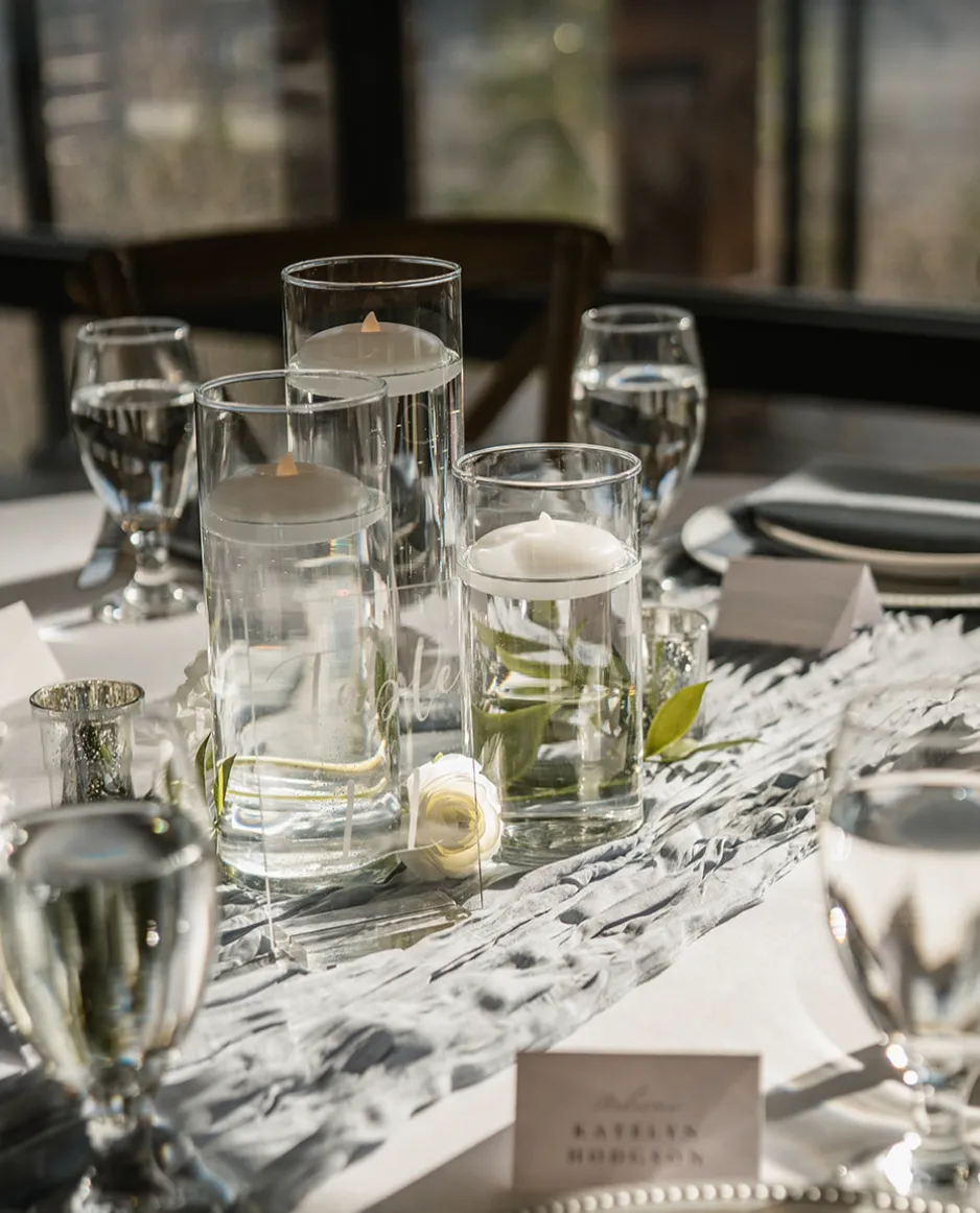 Glass Pillar Vase