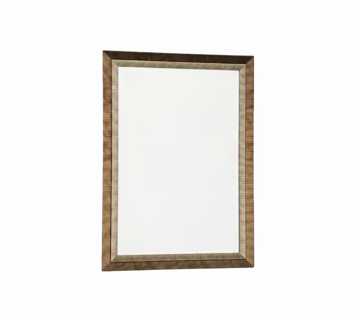 Two-Toned Brown Mirror