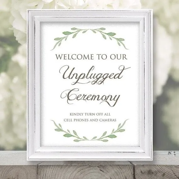 Ivory Framed welcome unplugged 