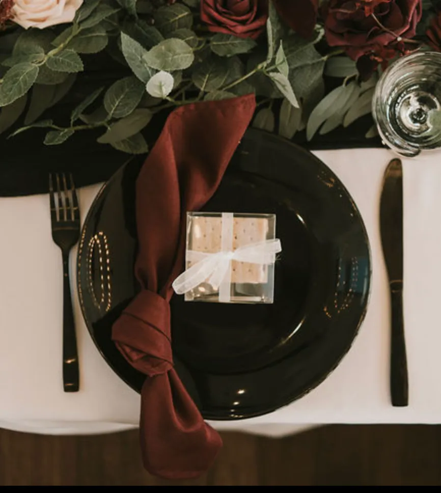 Black Matte Flatware w/flat end square