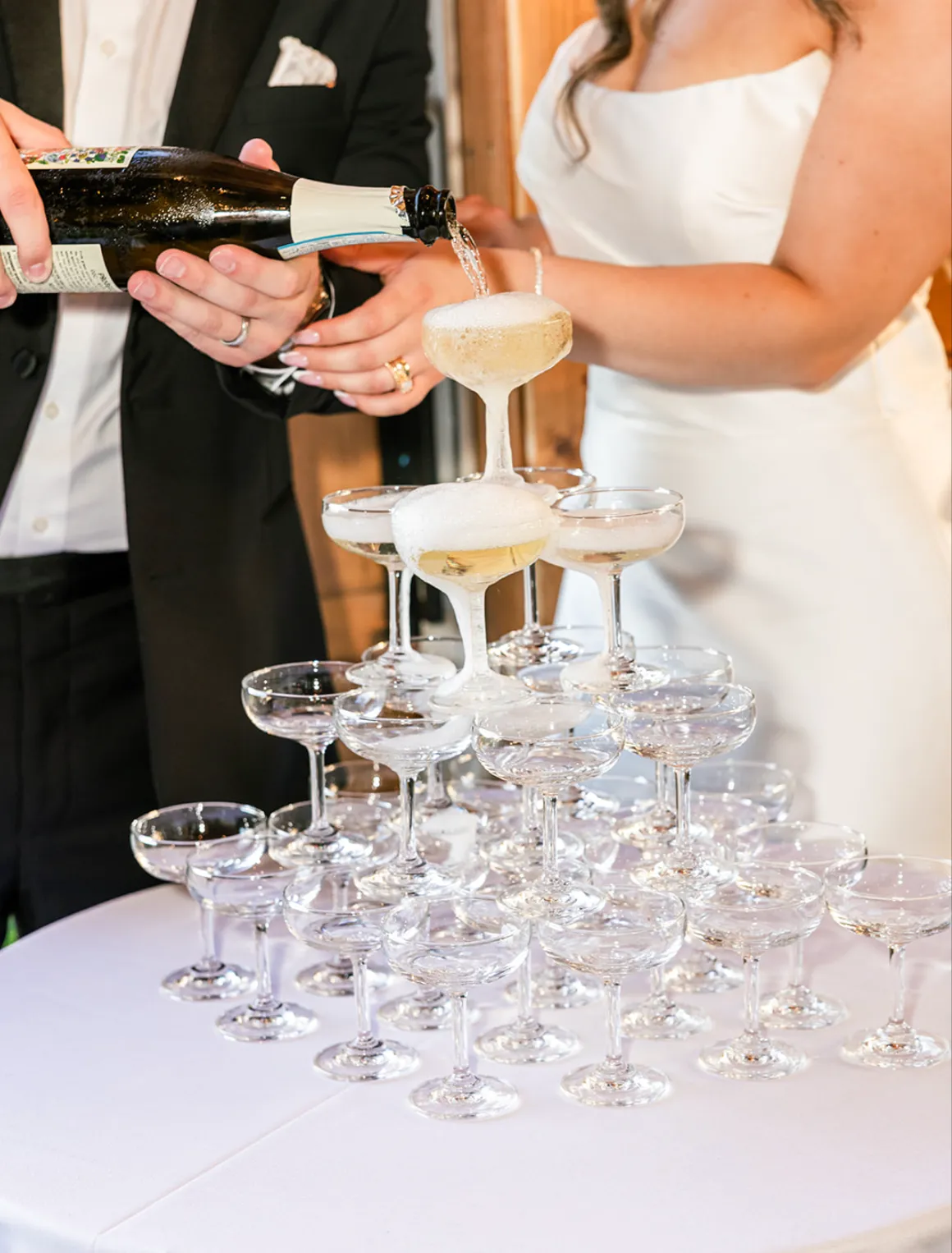 Champagne Coupe Glass for Champagne Tower