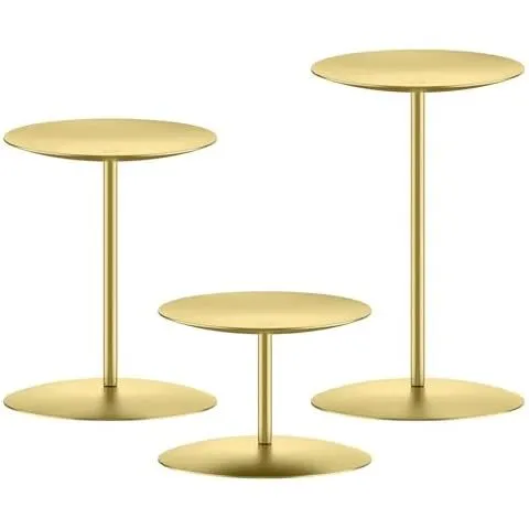 Gold Pillar Candle Holders