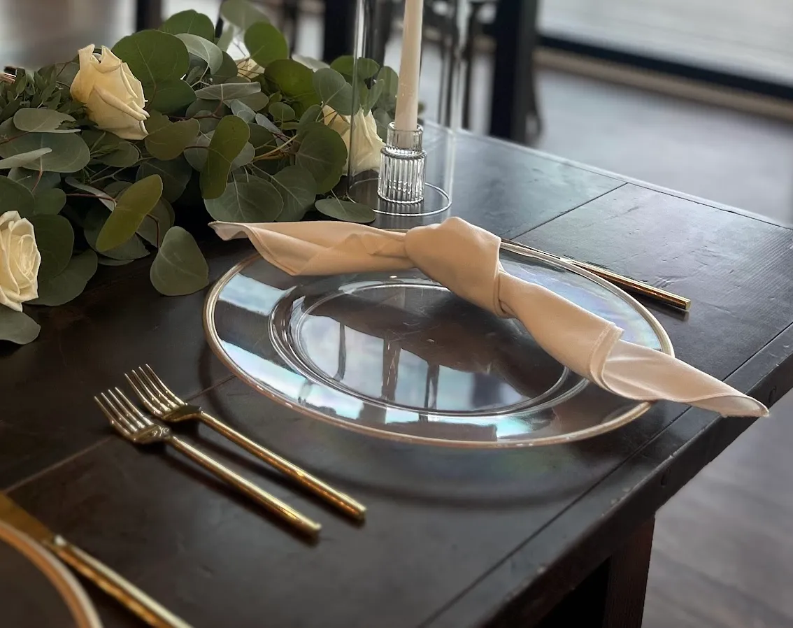 Gold Flatware with Squared End