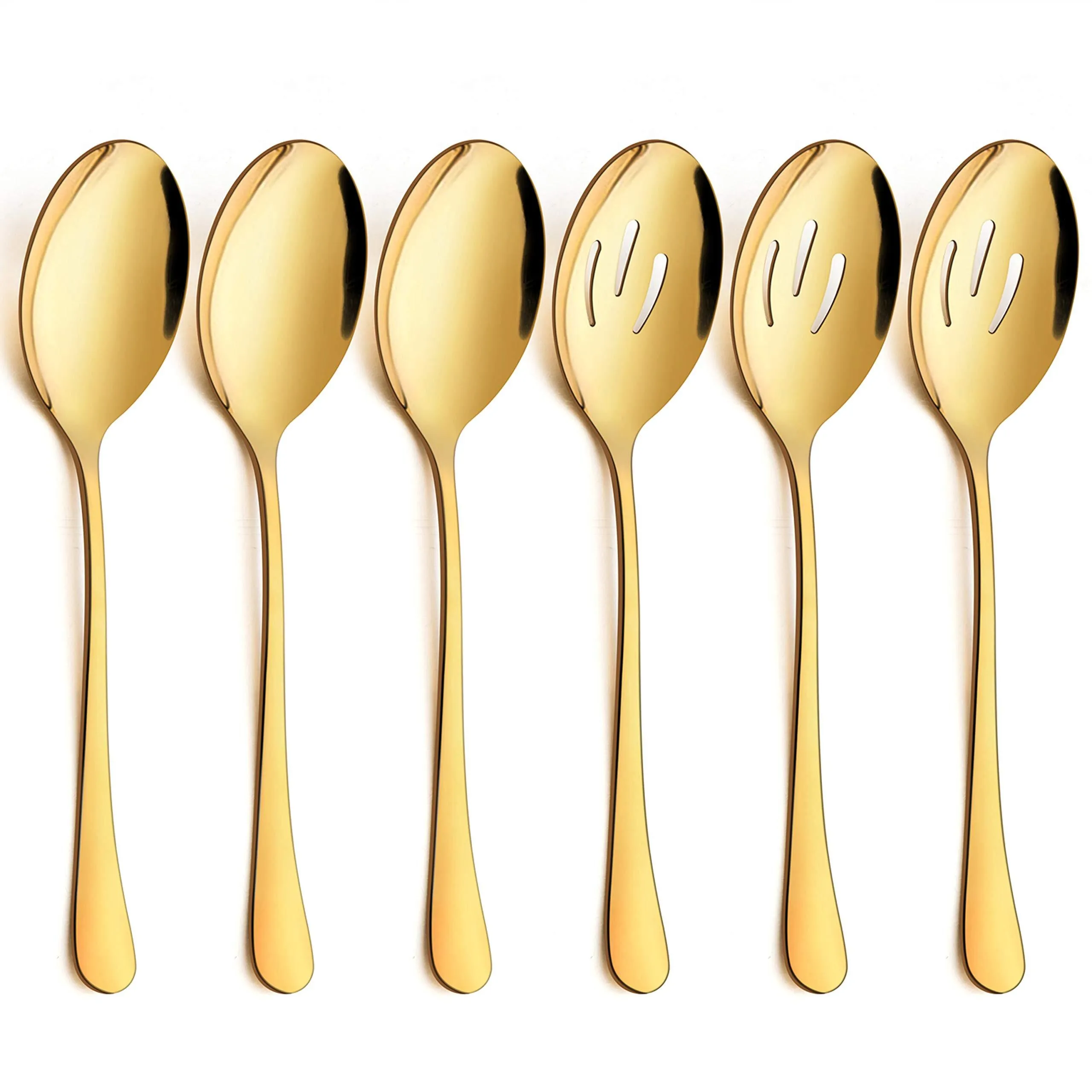 Gold Serving Spoon with holes 
