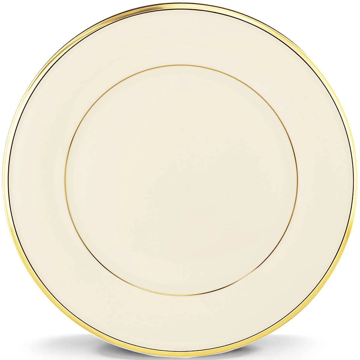 Small Ivory plate with Gold Trim