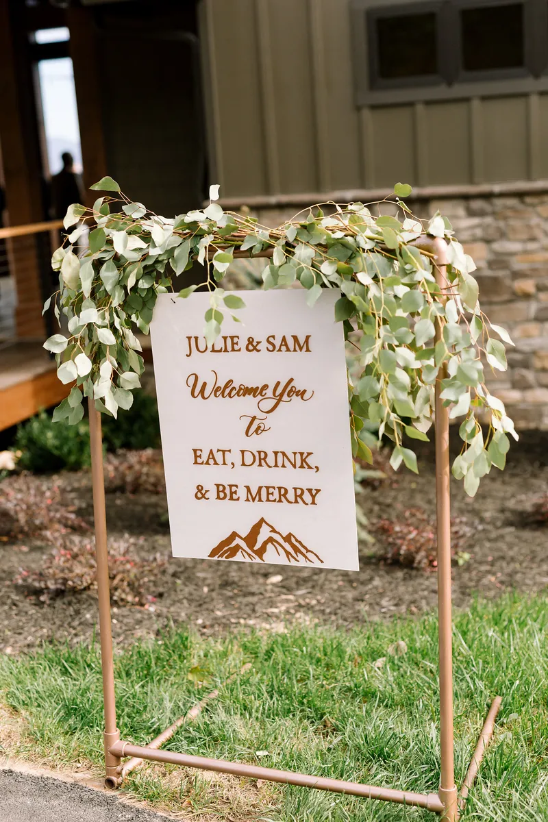 Copper Sign Holder