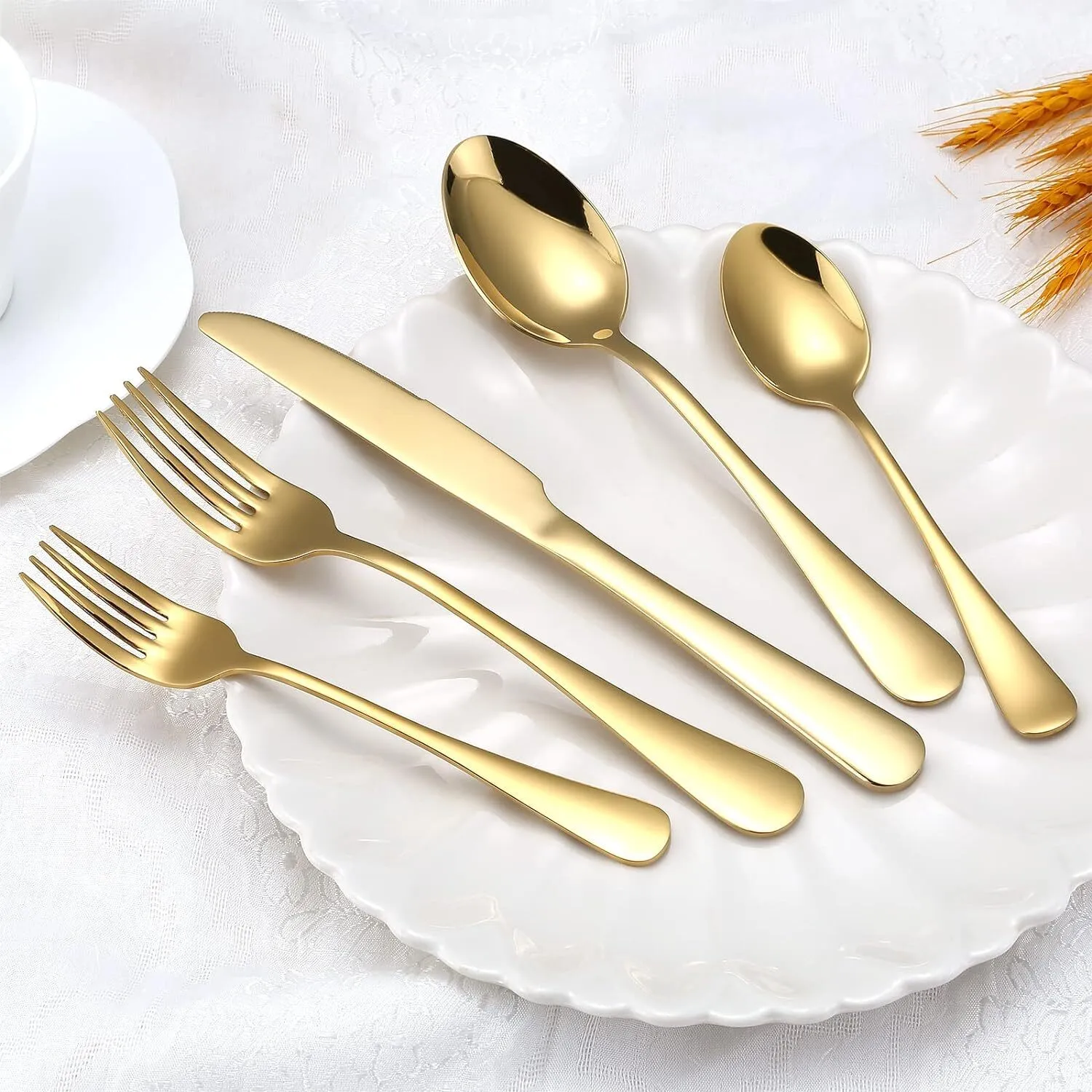 Gold Flatware with U-shaped End