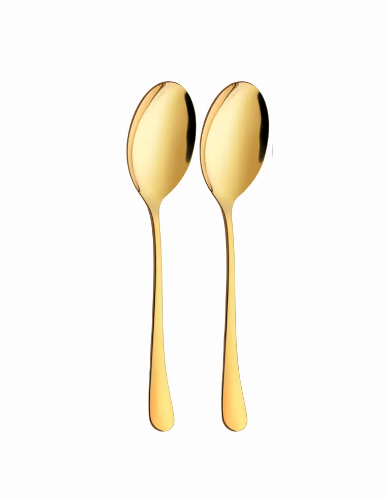 Gold Serving Spoons