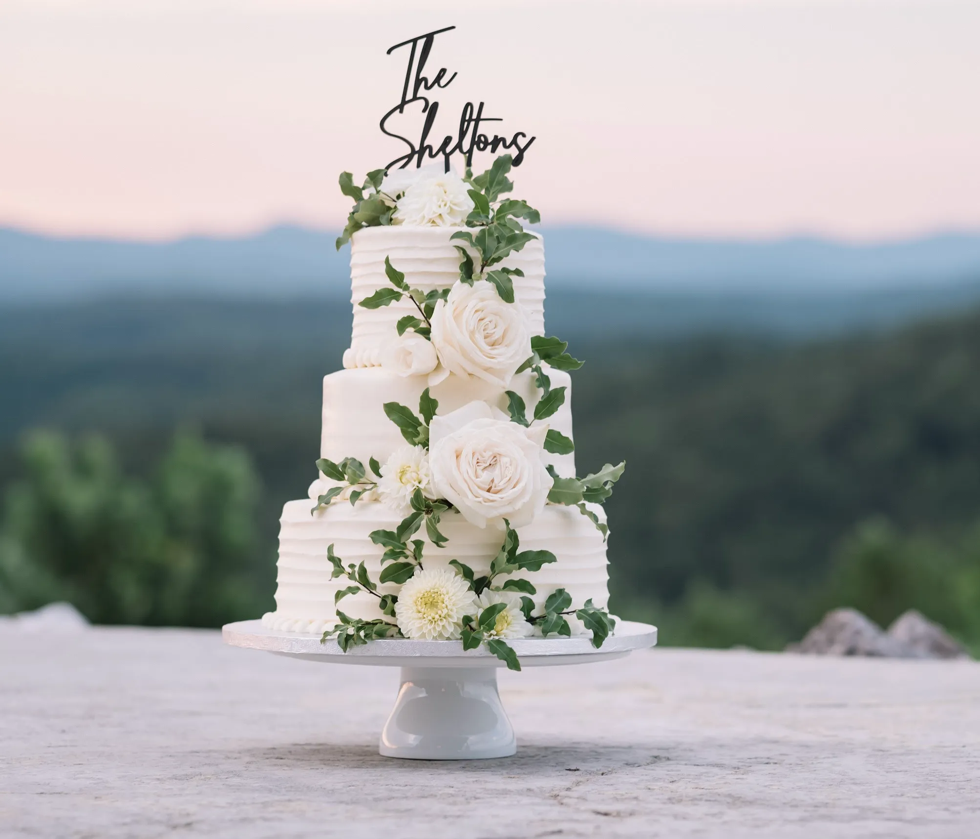 White and Black Dessert Displays