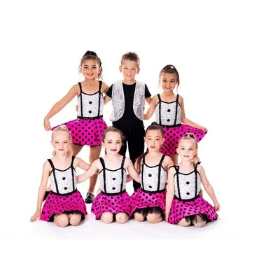 M48 - White & Pink Polka Dot Dress