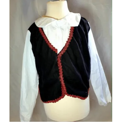 B33 - White Shirt with Black Waistcoat