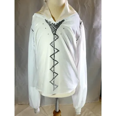 B8 - White Sequin Shirt