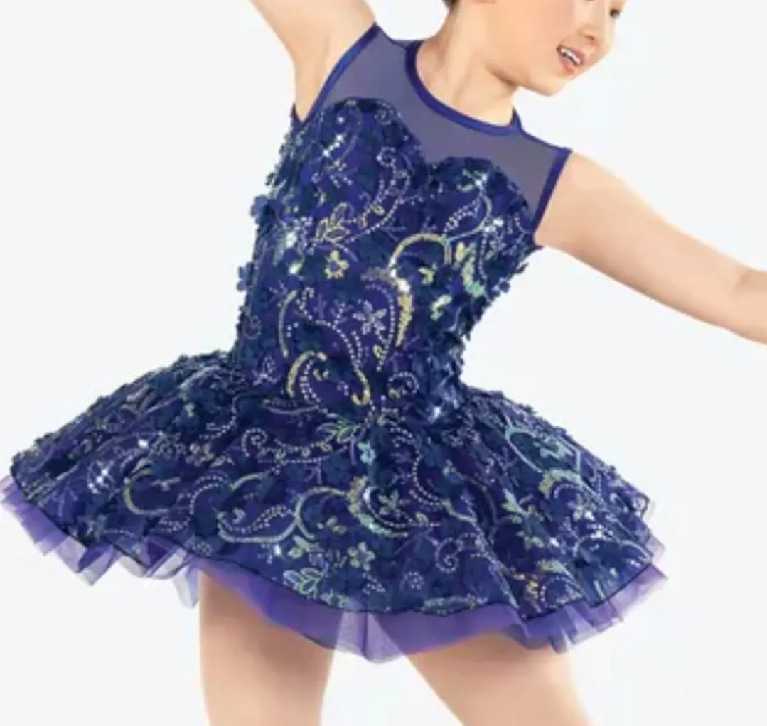 T55 - Purple Sequin tutu Child Sizes