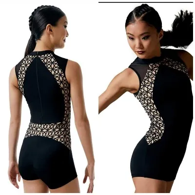 C18 - Black cut out Unitard