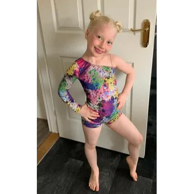 C20 - Multi-Coloured Bubble Print Unitard