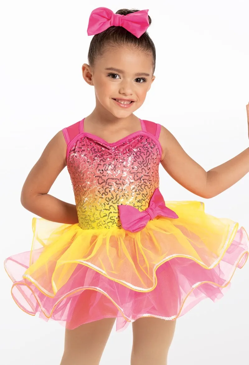 T103 Yellow/Pink Ombre Tutu