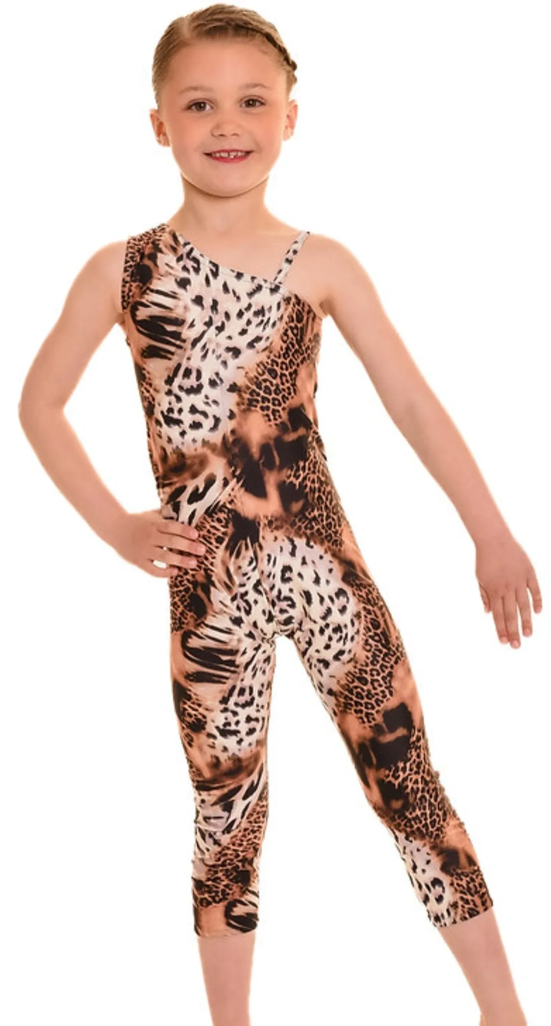 M65 - sleeveless animal print catsuit