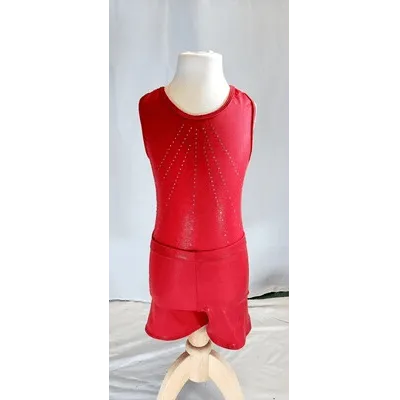 C21 - Metallic Red Unitard