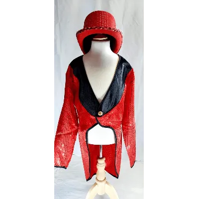 M128 - Red Sequin Tailcoats