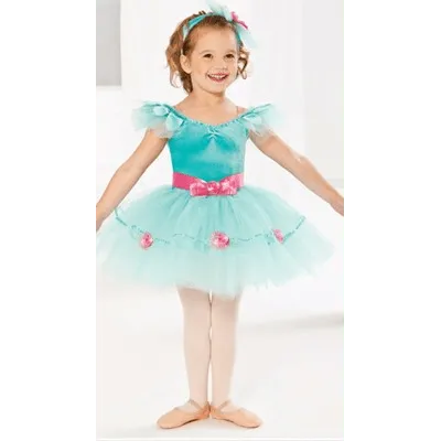 T35 - Turquoise Rose Tutu