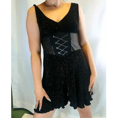 M52 - Black Sparkly Playsuit