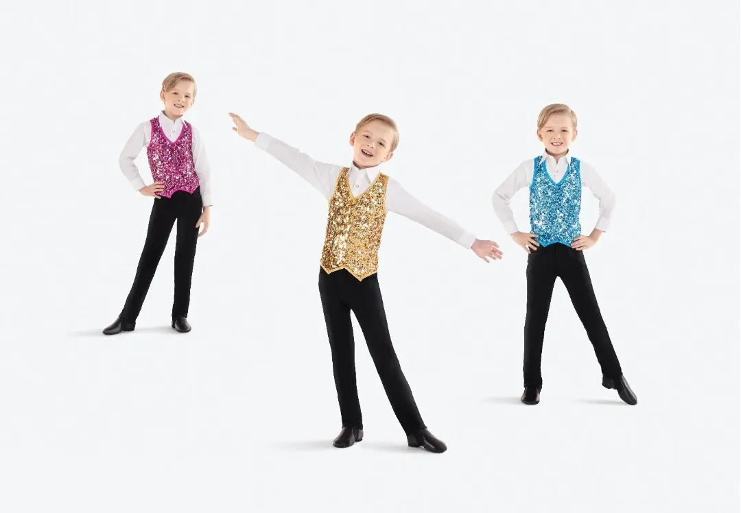 W15 - Boys Sequin Waistcoat 