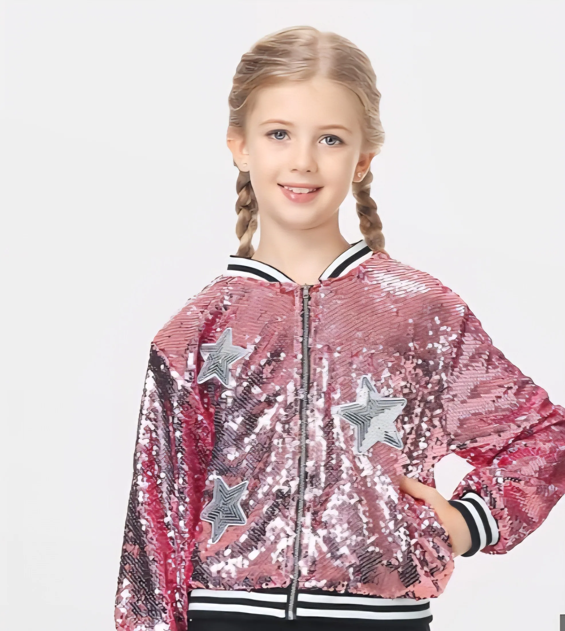 M211 - Pink/Silver Sequin Jackets 