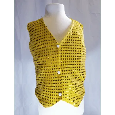 WA14 - Gold Sequin Waistcoat