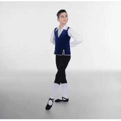 B40 - Royal Blue Velvet Tunic