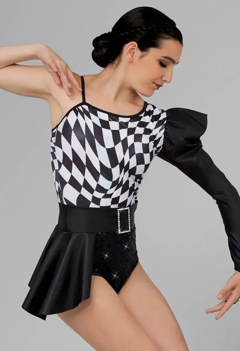 M130 - Checked Unitard 