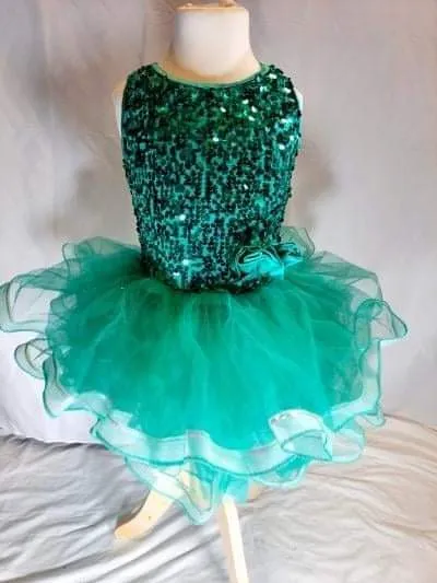T80 - Turquoise Sequin Tutu