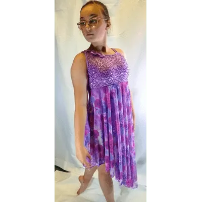 L27 - Lilac Tye-Dye Dress Child Sizes