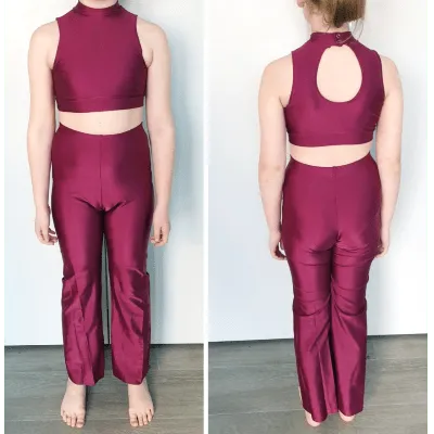 L40 - Junior Burgandy 2 Piece