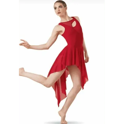 L45 - Red Cut Out Lyrical Dress Child Sizes